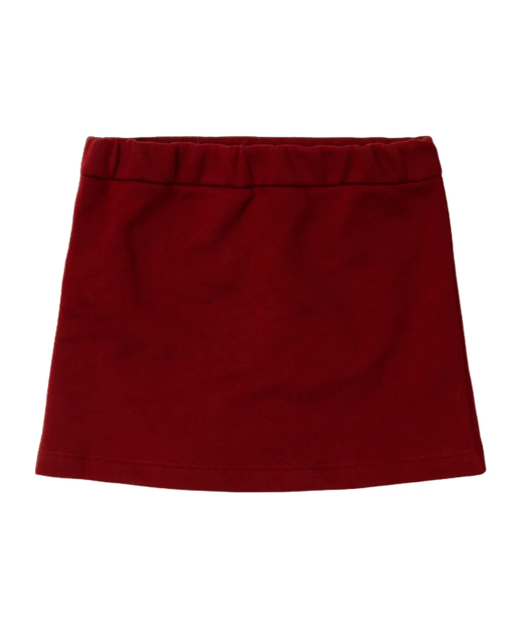 Elasticated Waistband Web-Stripe Mini Skirt