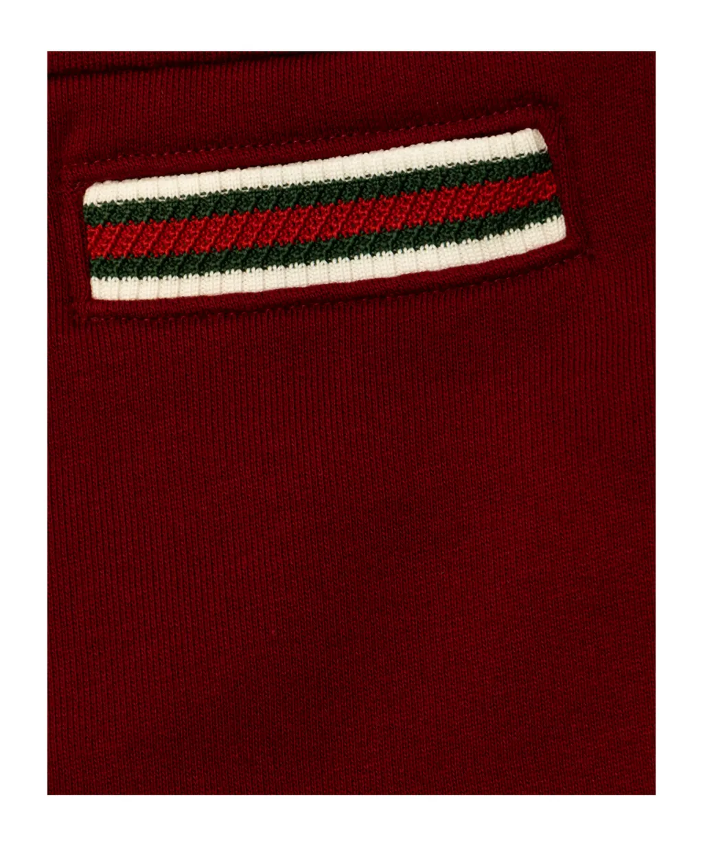Elasticated Waistband Web-Stripe Mini Skirt