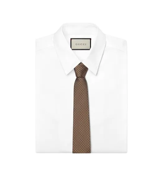 Gg Silk Jacquard Tie