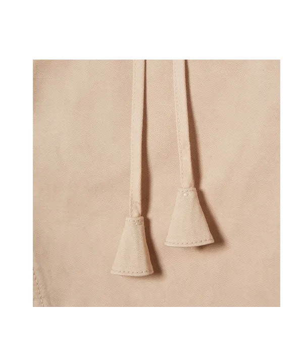 Cotton Linen Skirt With Pleats