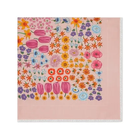 Printed Silk Wool Shawl