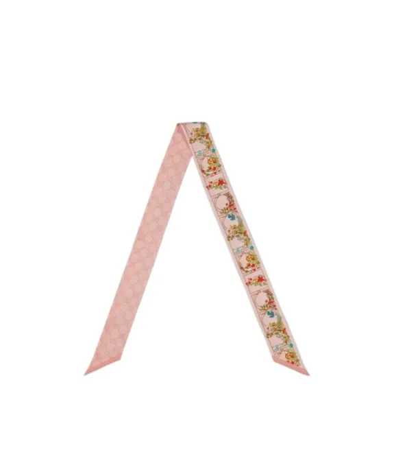 Printed Silk Neck Bow