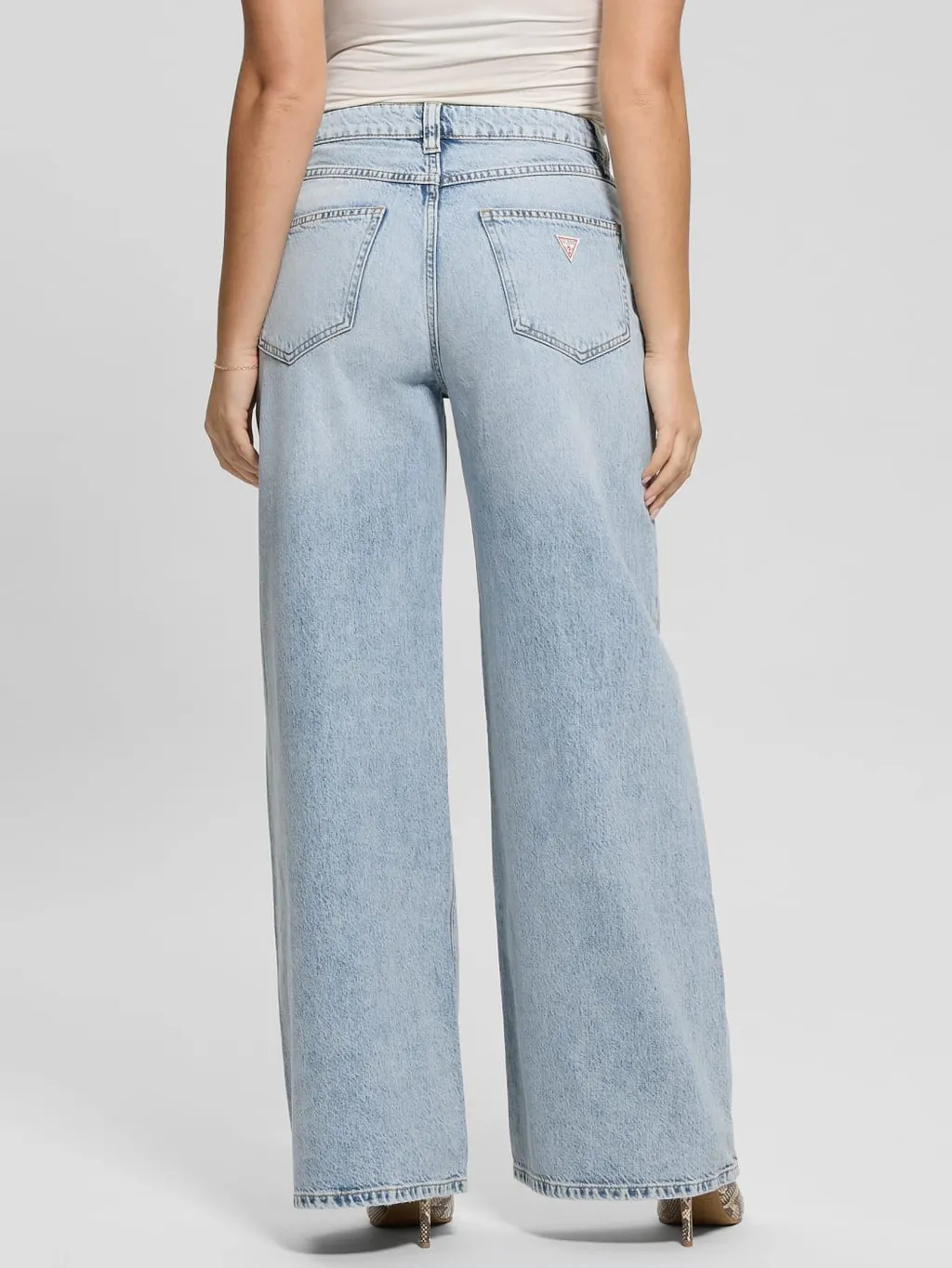 Logo-Appliqué Wide-Leg Jeans