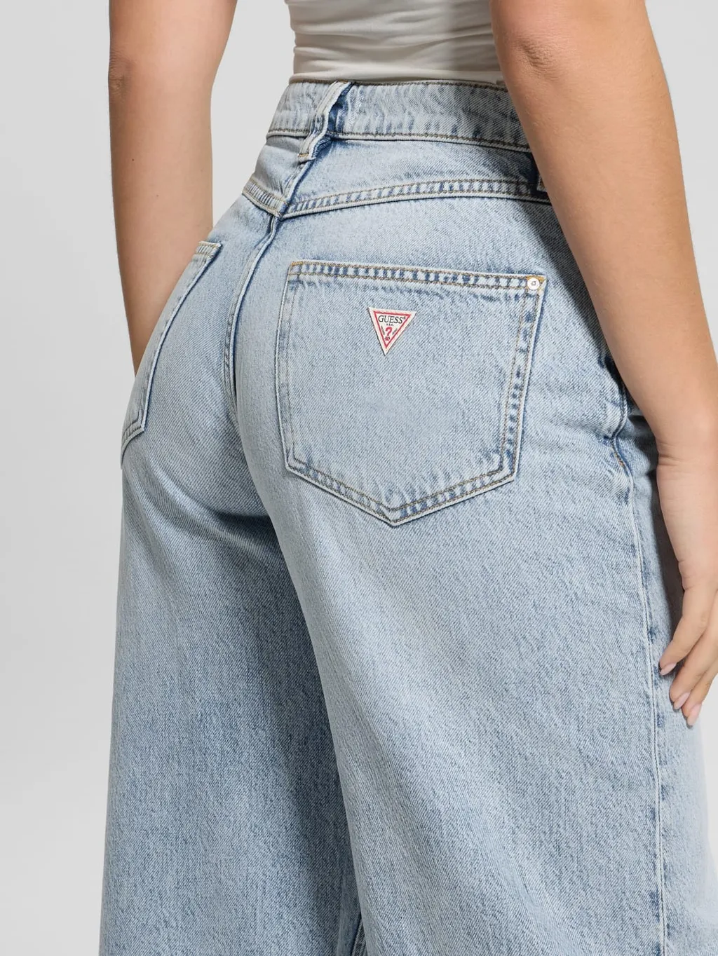 Logo-Appliqué Wide-Leg Jeans