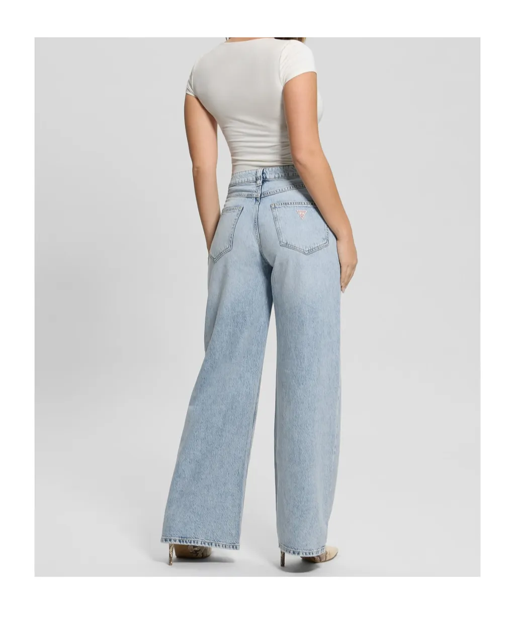 Logo-Appliqué Wide-Leg Jeans