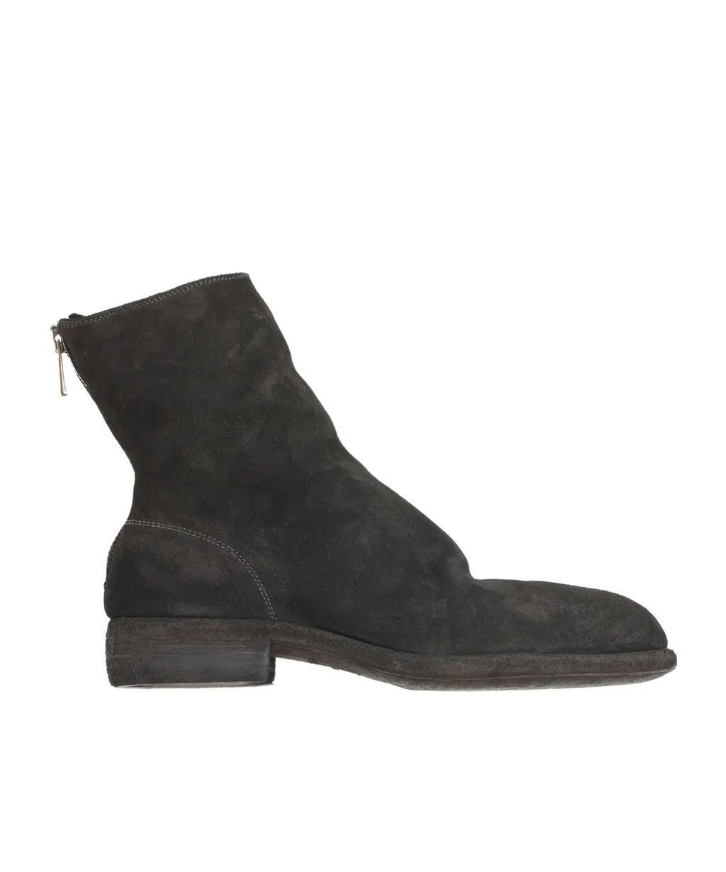 Zip Leather Boots