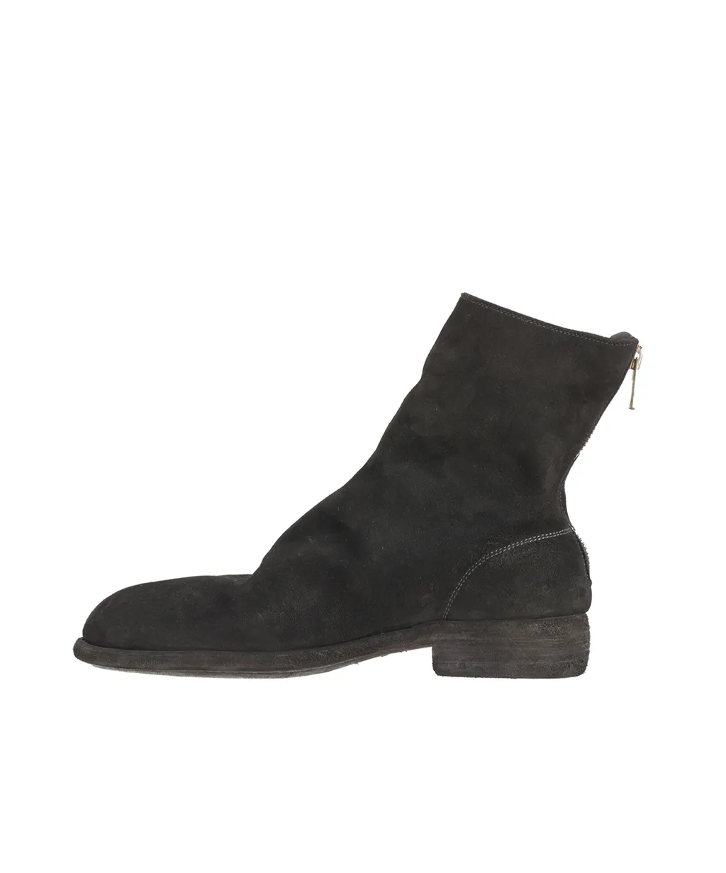 Zip Leather Boots