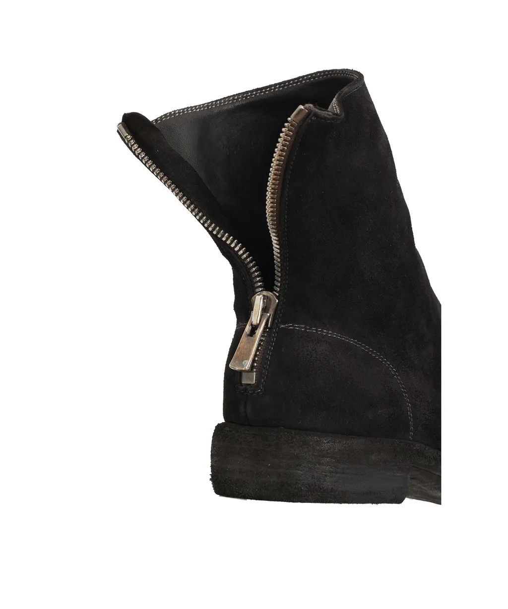Zip Leather Boots