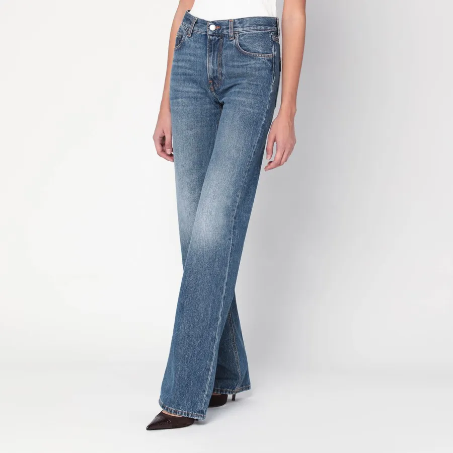 High-Waisted Flared Jeans