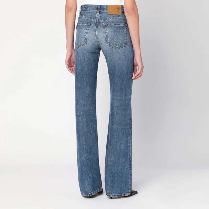 High-Waisted Flared Jeans