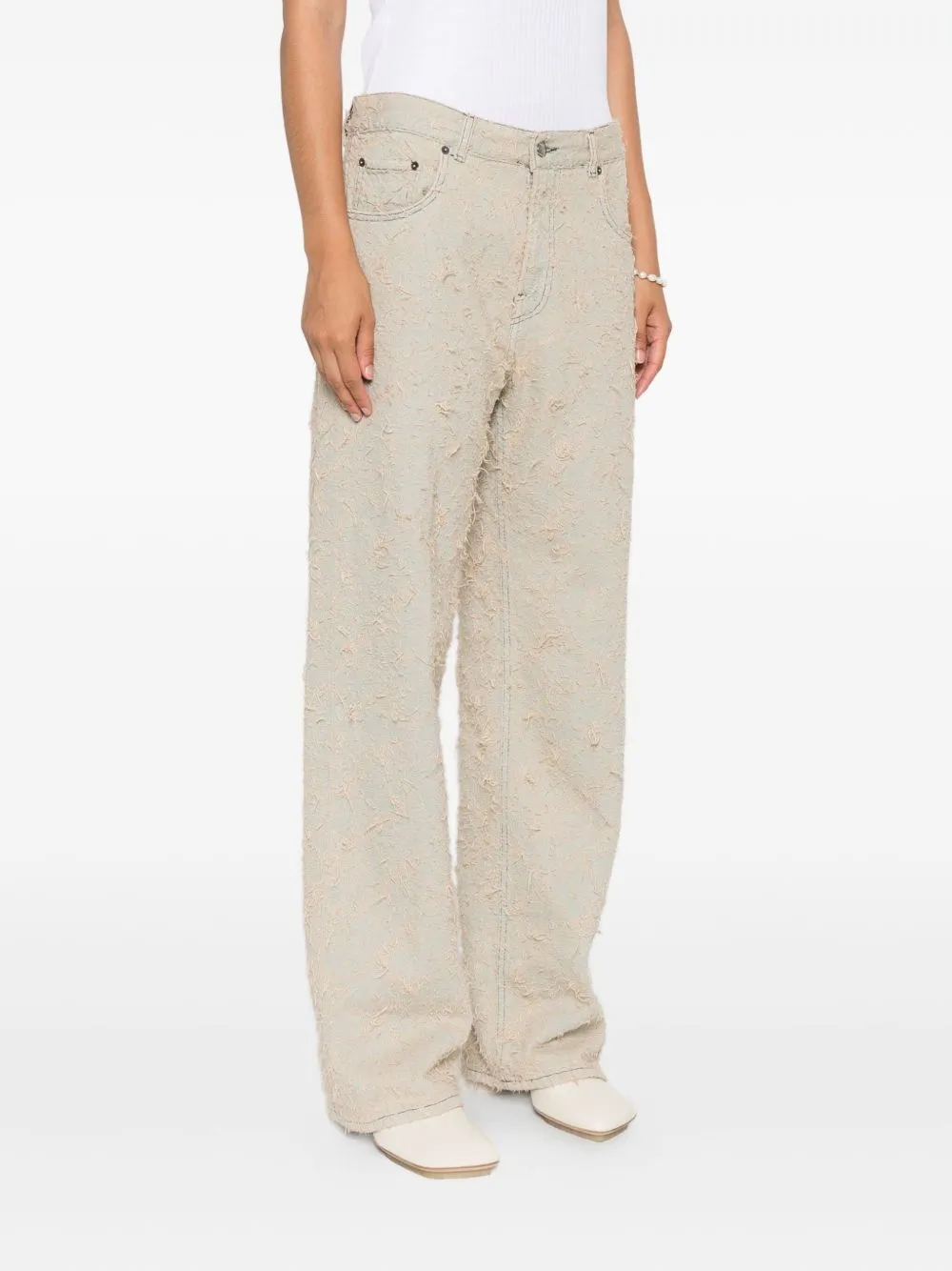 Frayed Denim Trousers