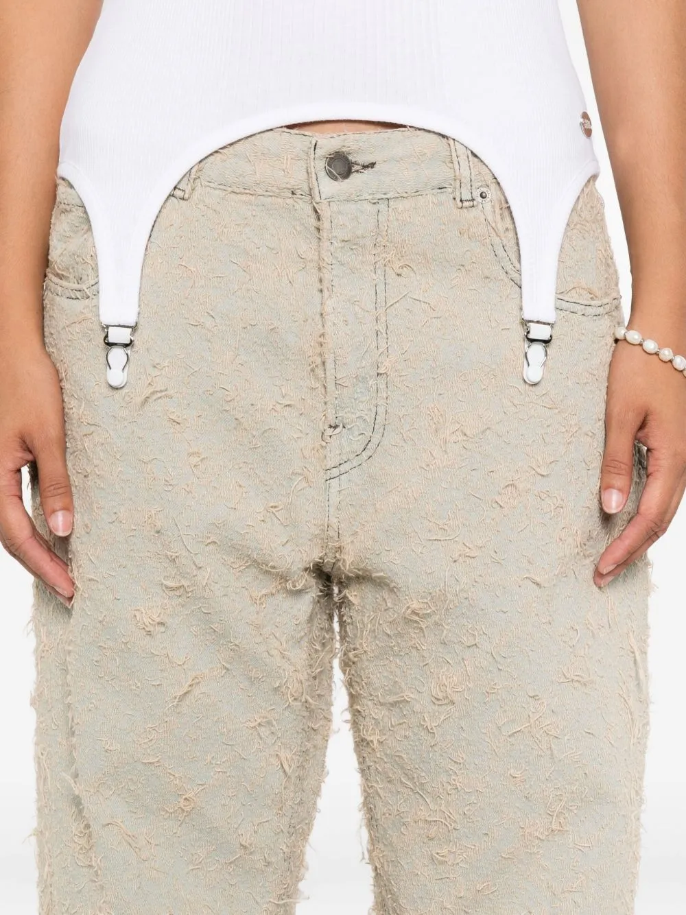 Frayed Denim Trousers
