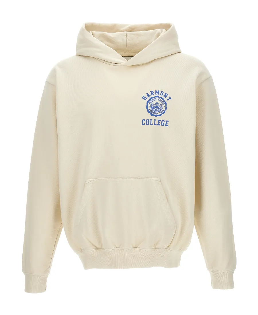 Logo-Printed Long-Sleeved Hoodie