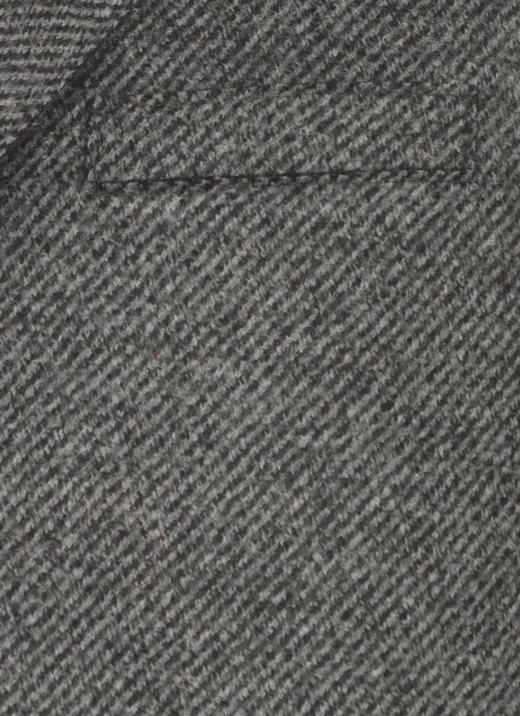Herringbone Single-Breasted Coat