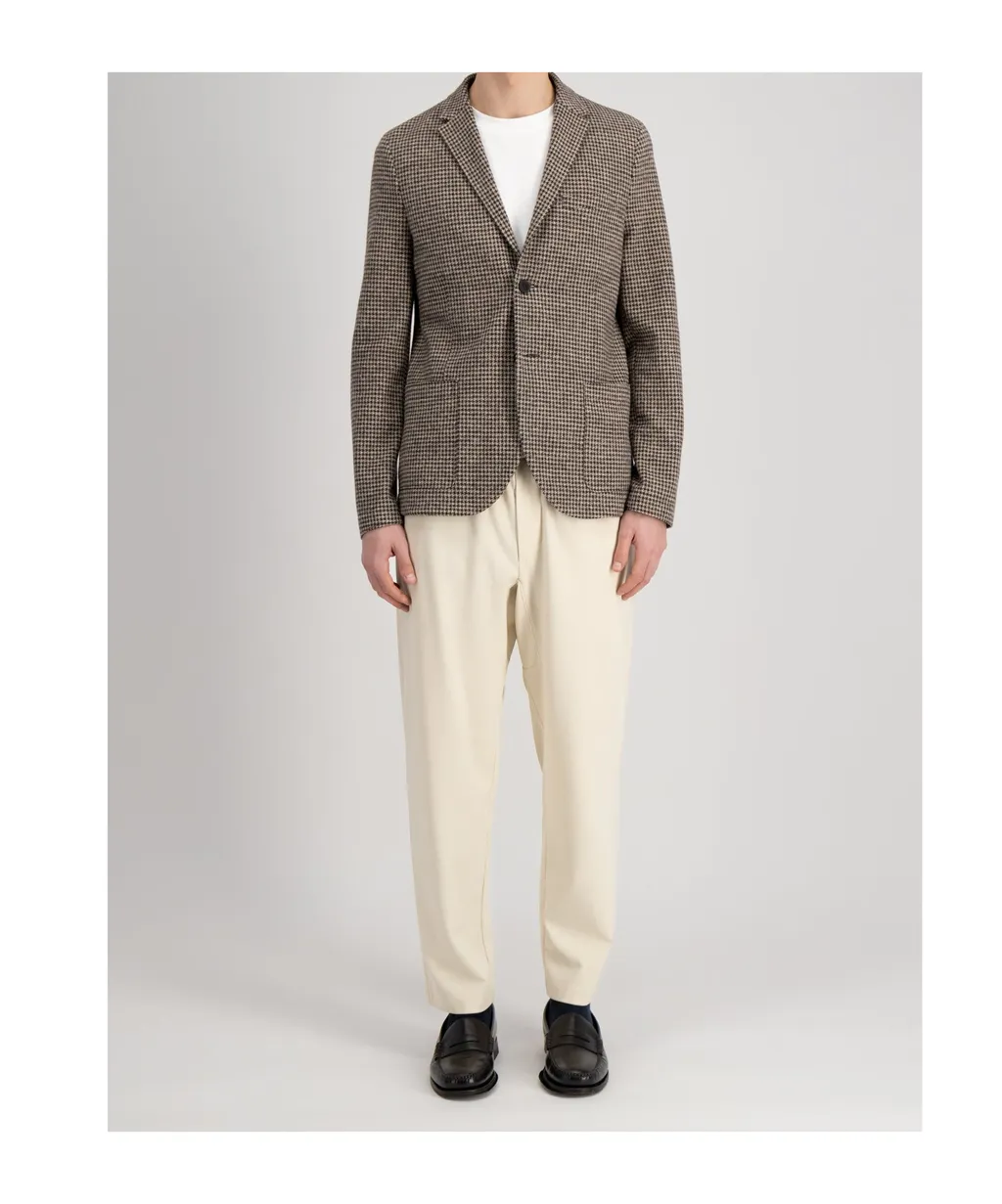 Houndstooth-Pattern Blazer