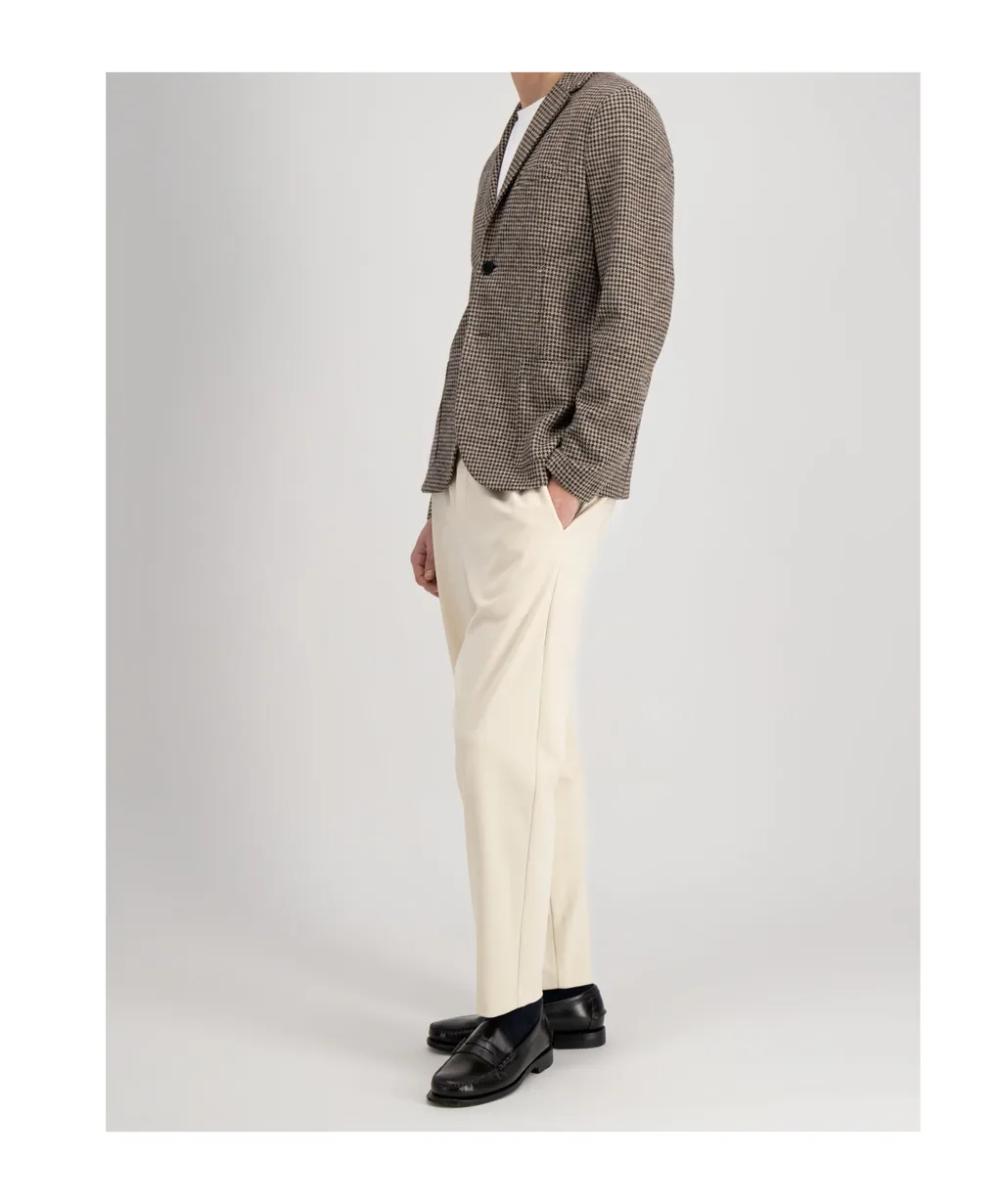 Houndstooth-Pattern Blazer