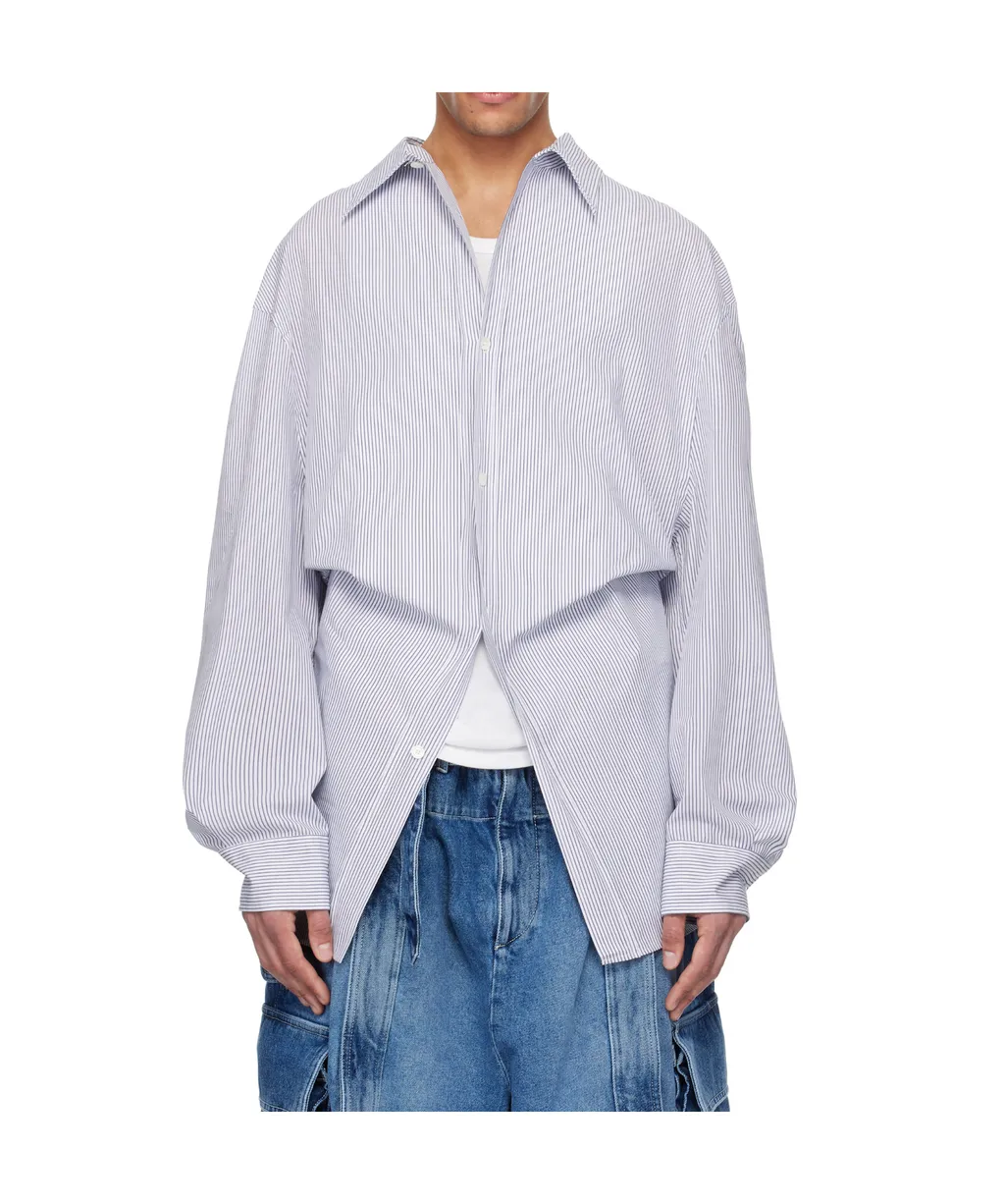 Striped Poplin Shirt