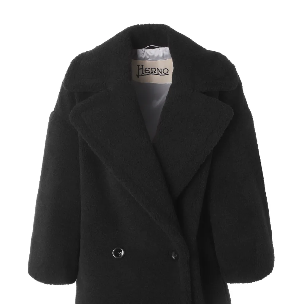 Double-Breasted Teddy Coat