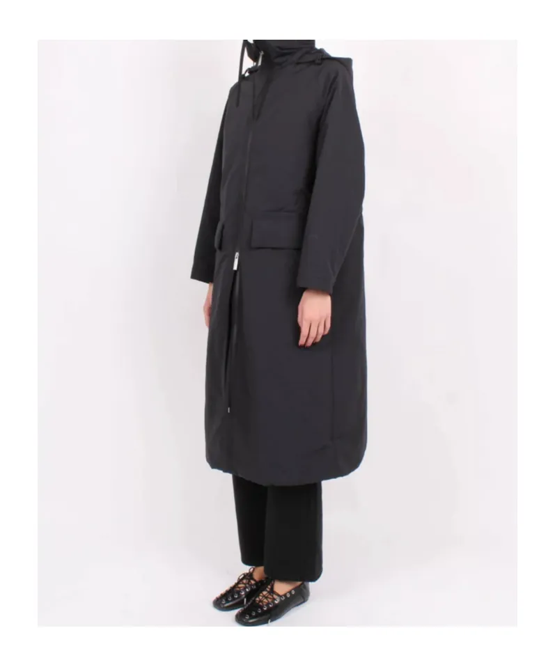Laminar Long Zip-Up Hooded Parka