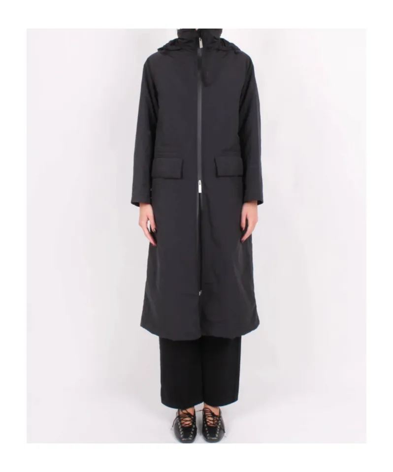 Laminar Long Zip-Up Hooded Parka