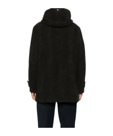 Hooded Check Coat