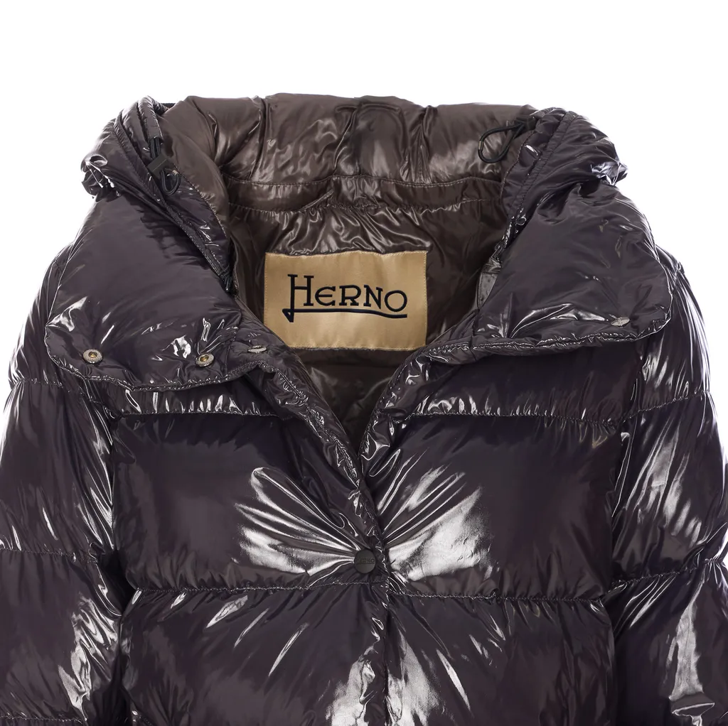 Hooded Medium Down Jacket