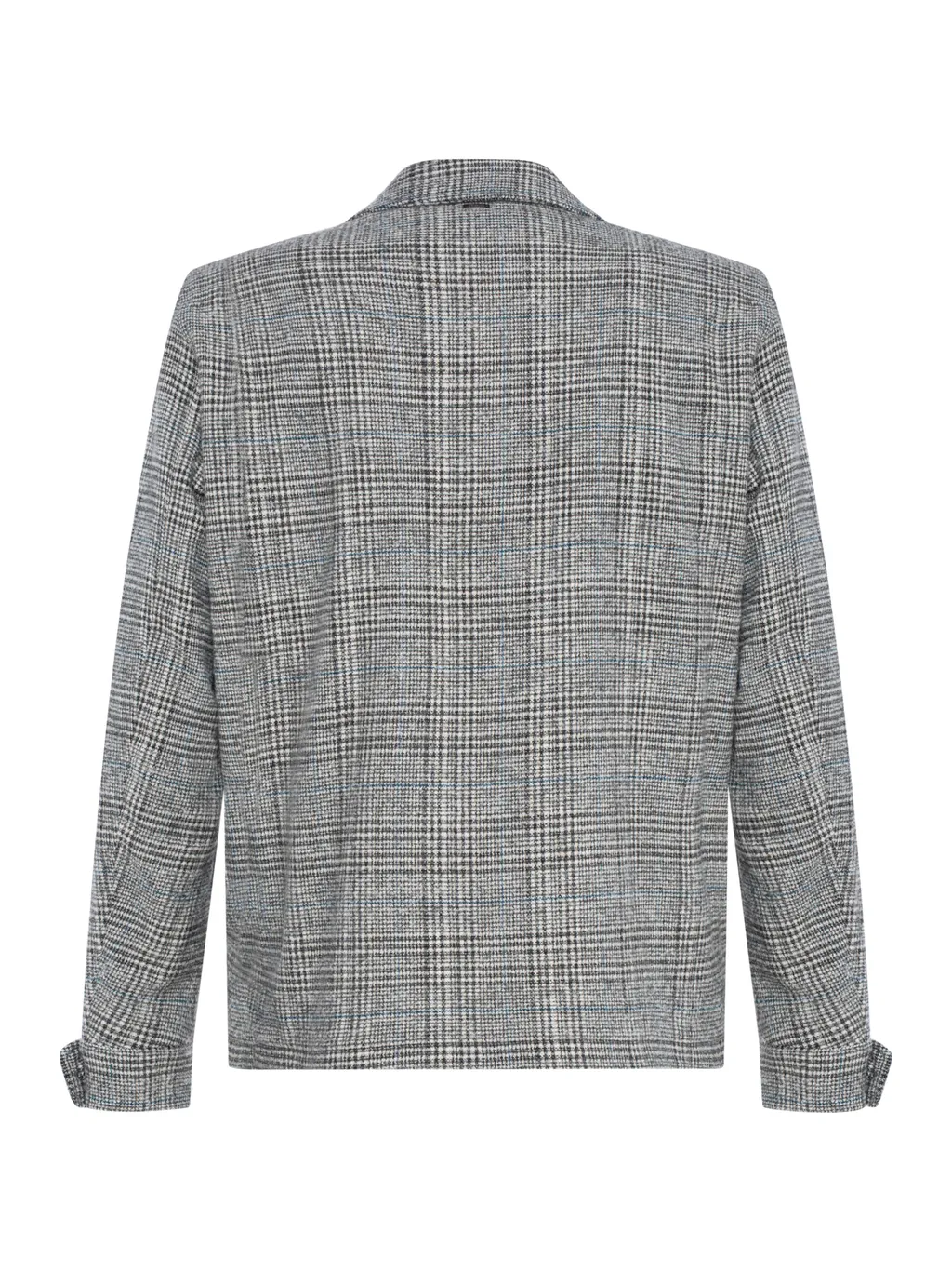 Plaid Button Blazer