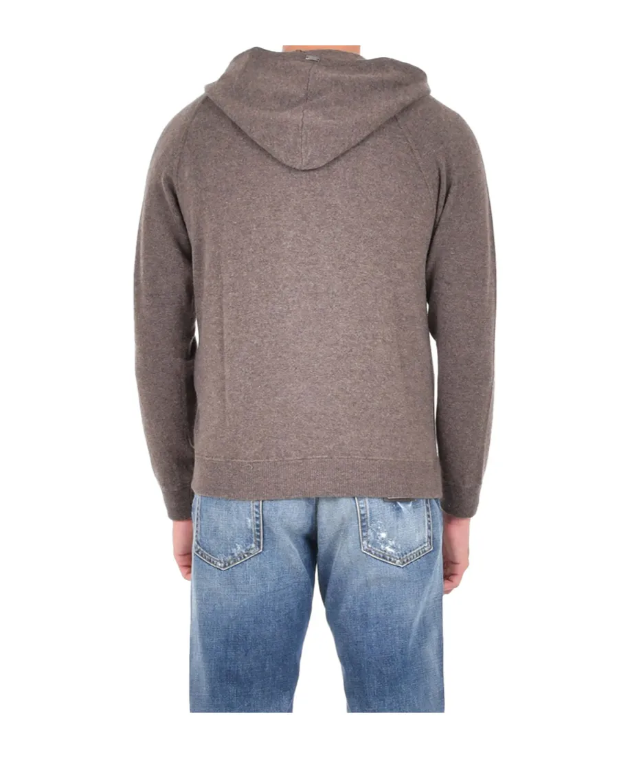 Zip-Up Knitted Cardigan