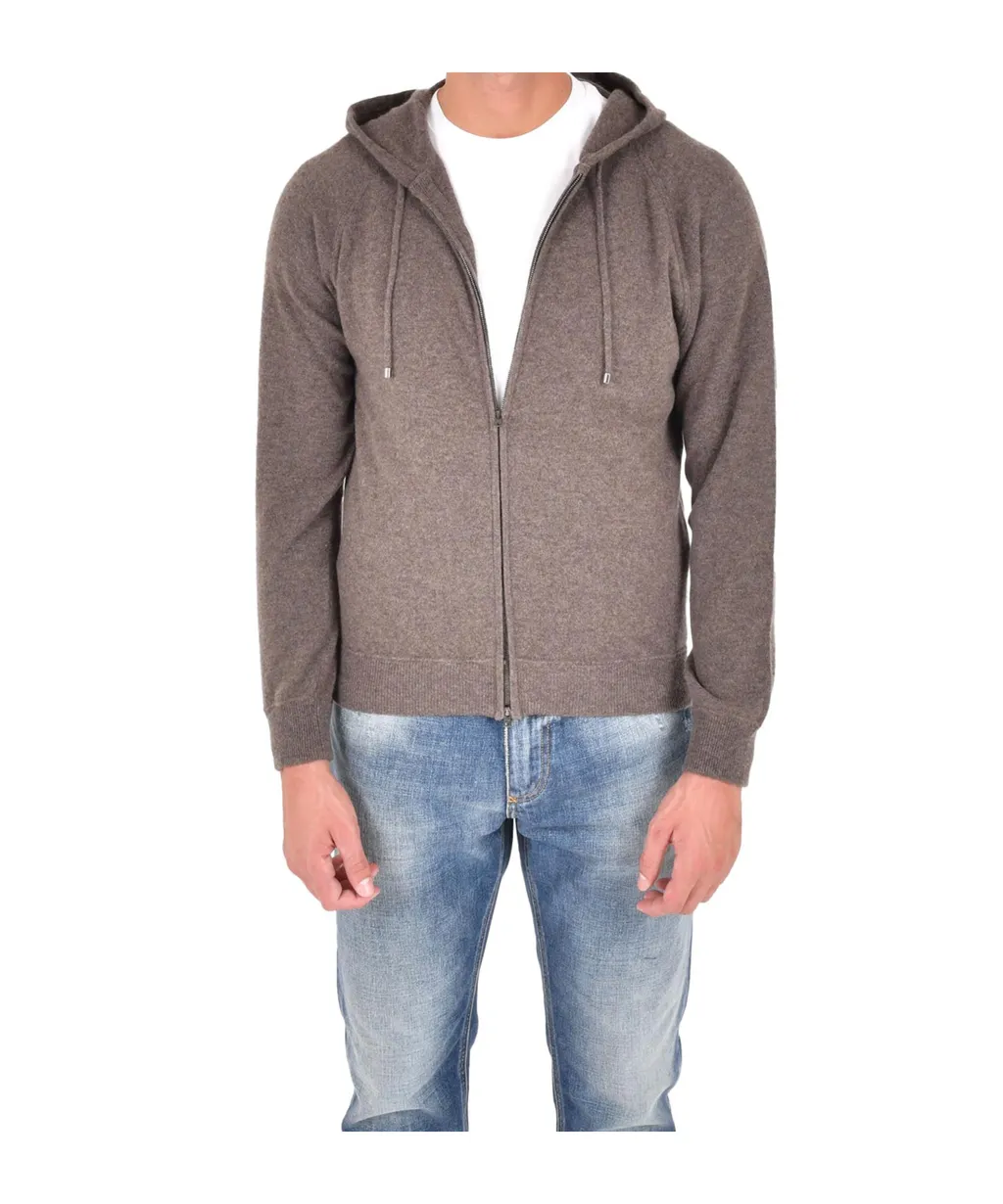 Zip-Up Knitted Cardigan