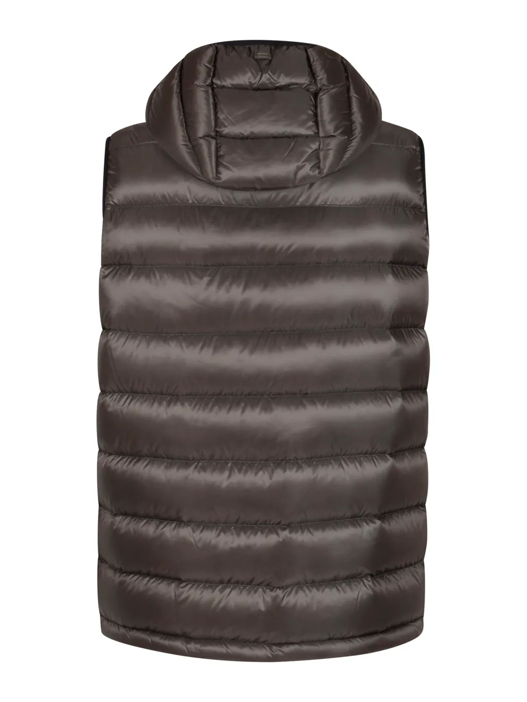 Hooded Zip-Up Down Vest