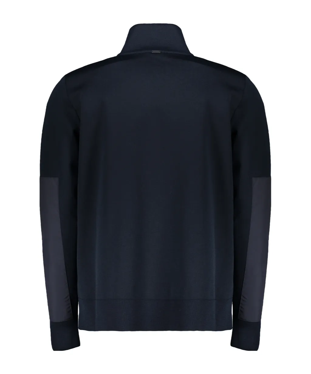 Stand-Up Collar Zip-Up Cardigan