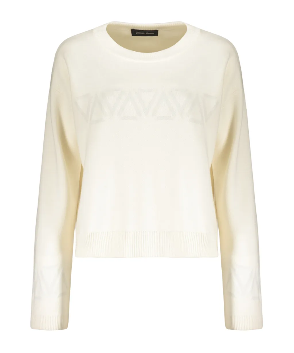 Long-Sleeved Crew Neck Sweater