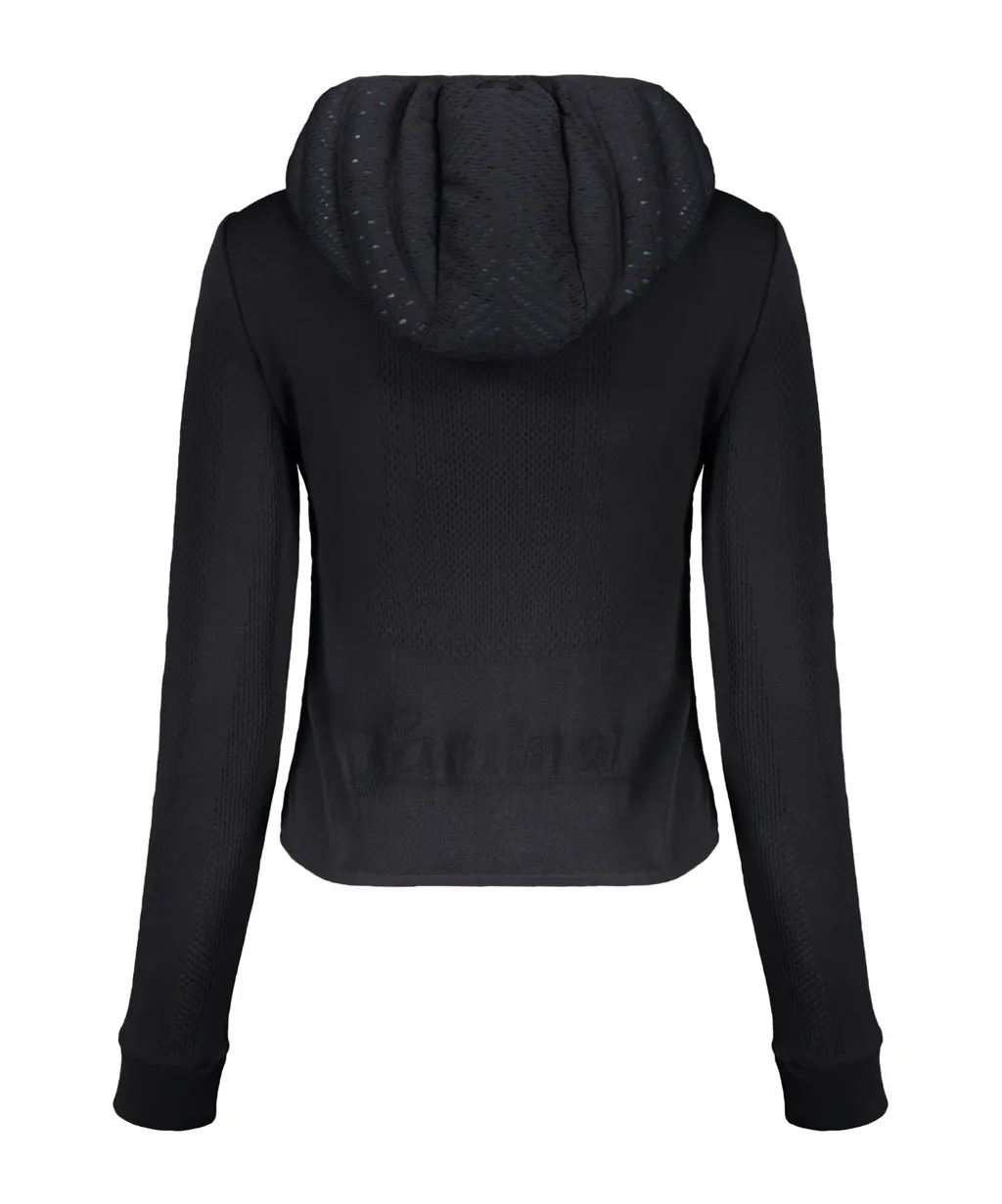 Long-Sleeved Hooded Down Jacket
