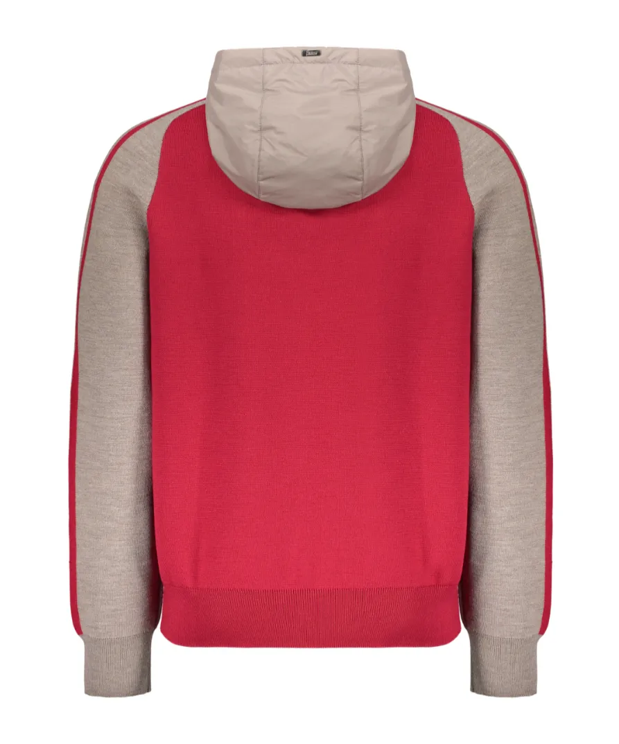 Zippered Knit Sweatshirt