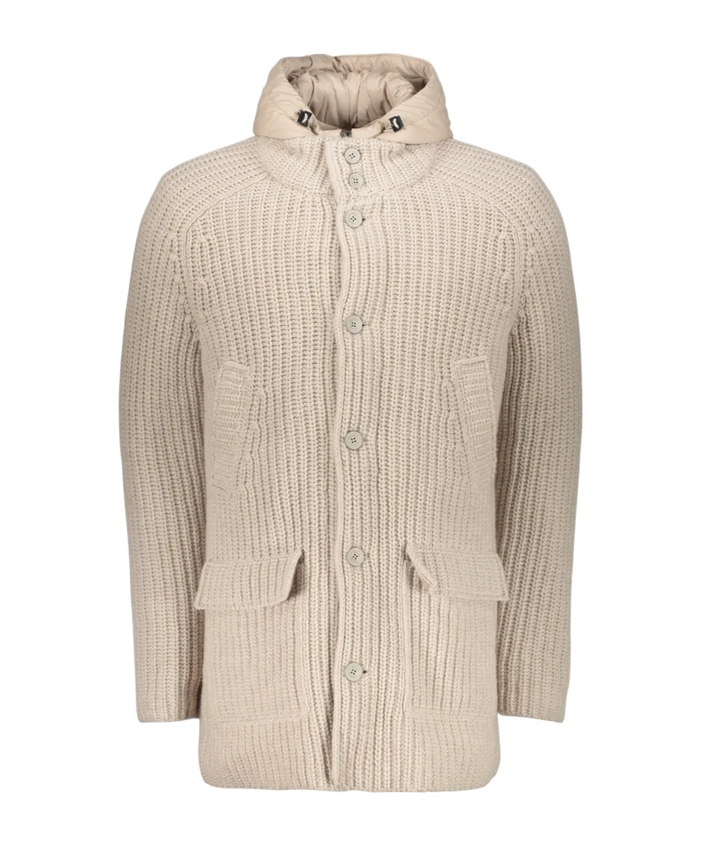 Button Hooded Jacket