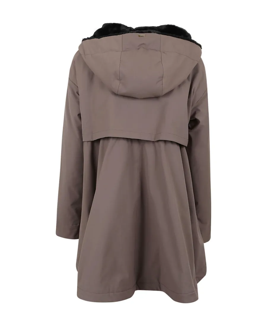 Delon Zip-Up Parka Coat