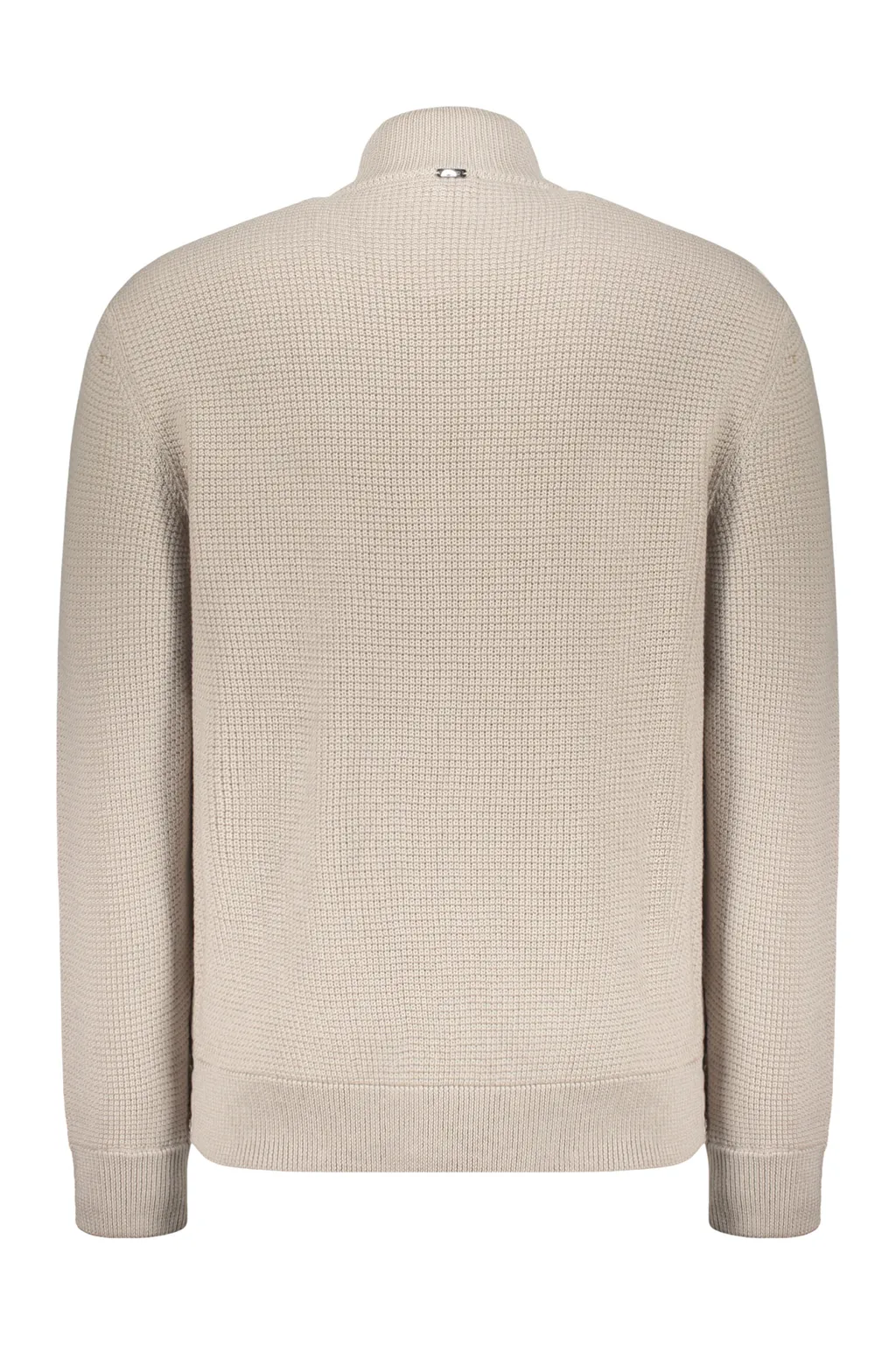 Padded-Panel Knitted Jacket
