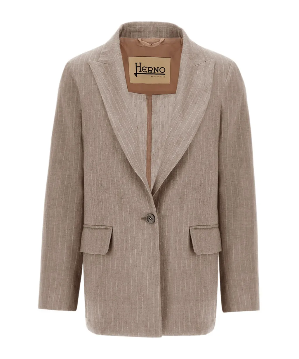 Single-Breasted Tailored Jacket