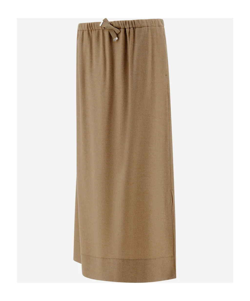 Drawstring Waist Skirt