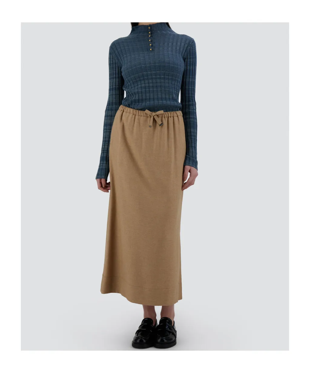 Drawstring Waist Skirt