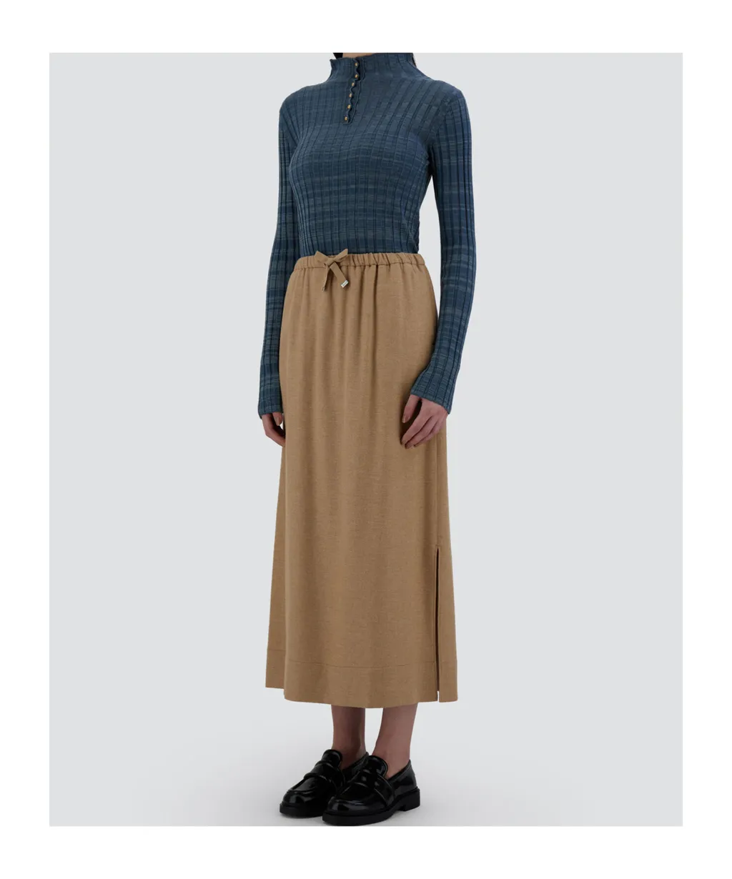 Drawstring Waist Skirt