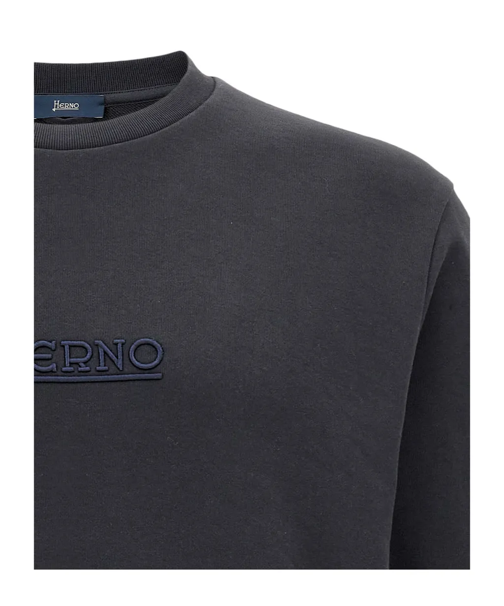 Logo Embroidered Crewneck Sweatshirt