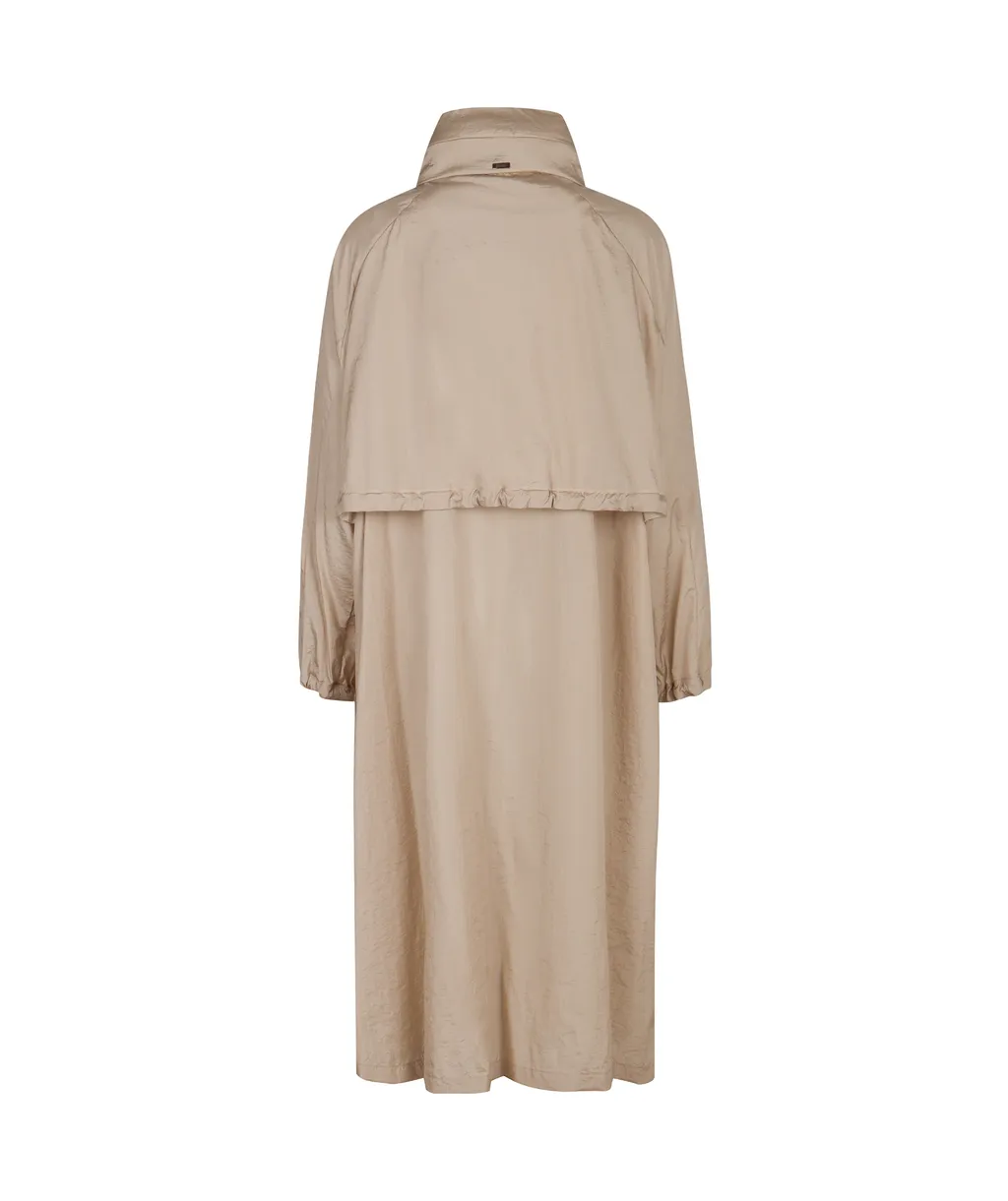 Drawstring Long Jacket