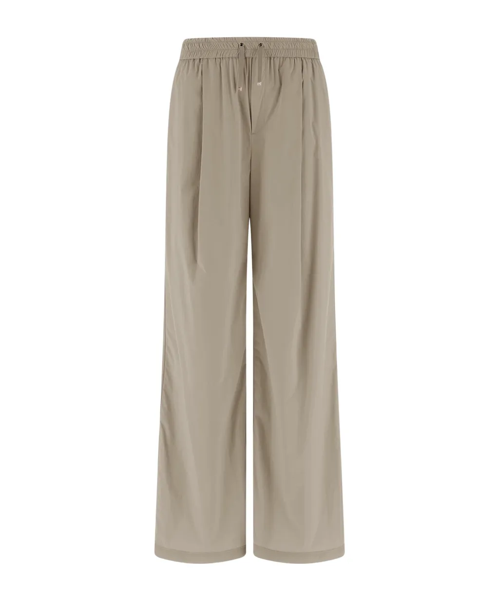 Drawstring Wide-Leg Trousers