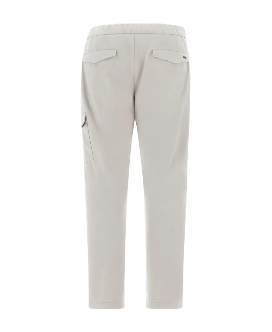Drawstring Straight-Leg Trousers