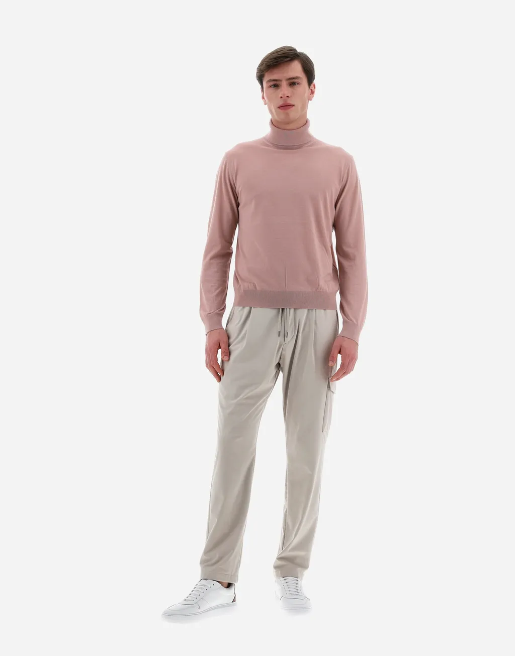 Drawstring Straight-Leg Trousers