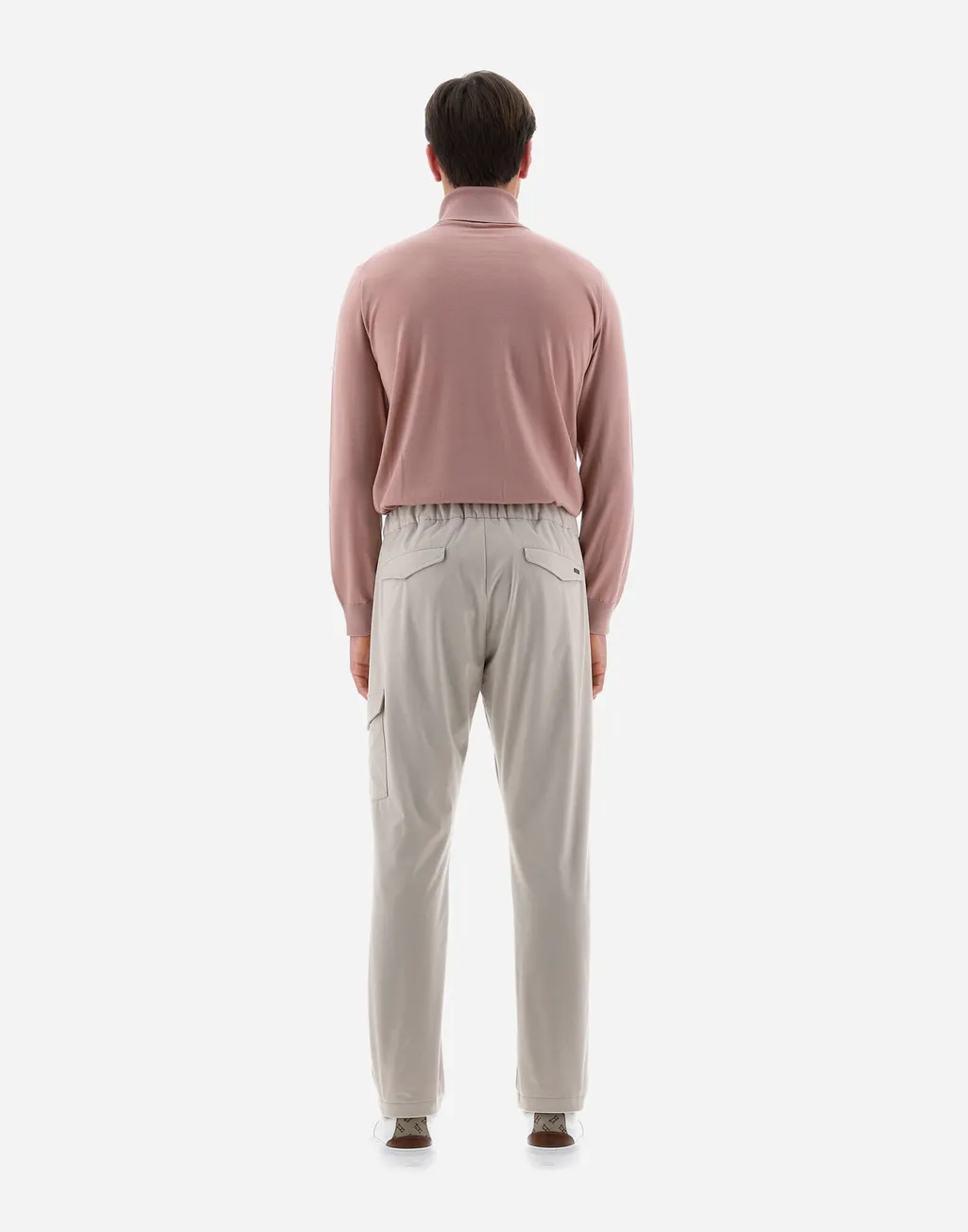 Drawstring Straight-Leg Trousers