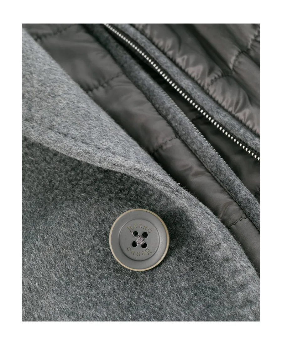 Single-Breasted Layered Coat