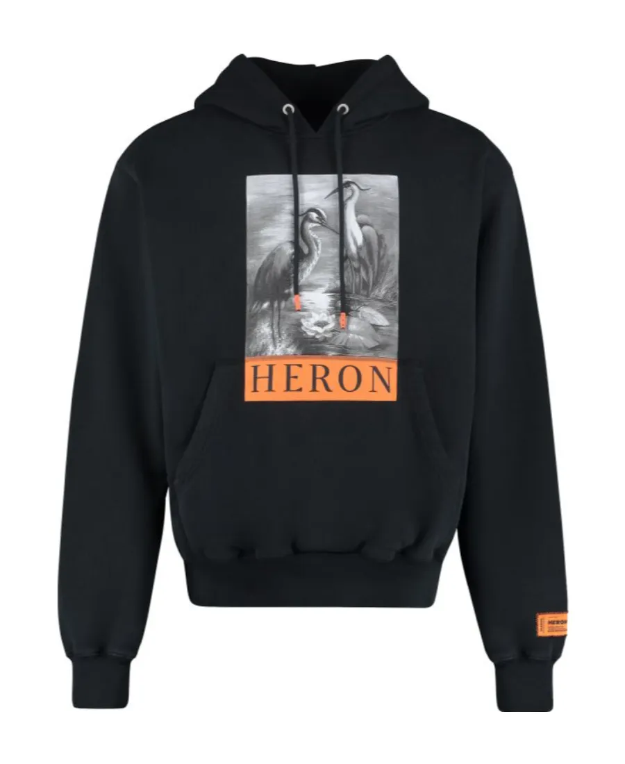 Logo Printed Drawstring Hoodie