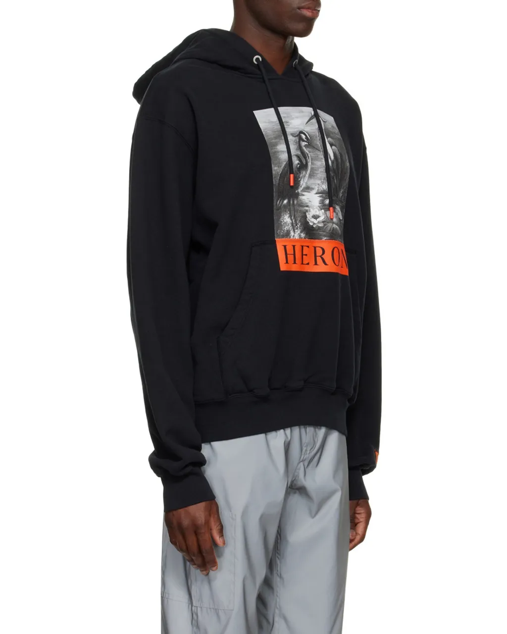 Logo Printed Drawstring Hoodie